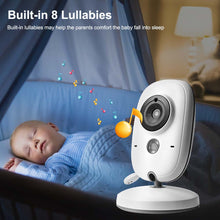 Load image into Gallery viewer, Video Baby Monitor 2.4G Mother Kids Two-way Audio Night Vision Video Surveillance Cameras With Temperature display Screen