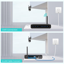 Load image into Gallery viewer, 8MP 4K Wifi Camera Dual Lens Security Protection Waterproof Security CCTV Video Surveillance Camera Light Alarm IP Camera