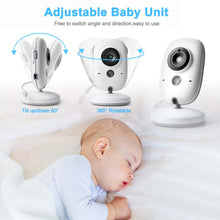 Load image into Gallery viewer, Video Baby Monitor 2.4G Mother Kids Two-way Audio Night Vision Video Surveillance Cameras With Temperature display Screen