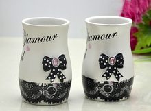 Load image into Gallery viewer, "Glamour Girl" Bathroom set - 5 piece. (3D Hand Painted)