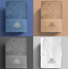 Load image into Gallery viewer, 2021 Luxury New High-Grade 100% Cotton Towel Set - Embroidery - 3 Piece