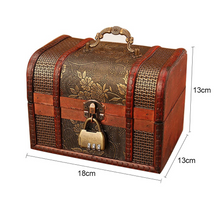 Load image into Gallery viewer, Vintage Wooden Treasure Chest Set - 3 Piece