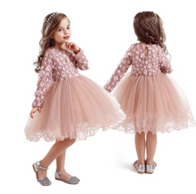 Load image into Gallery viewer, "Arna" Royal Gown Collection - Polka Dot Toddler Dress Halloween Costume Baby Girl Christmas Party Dress