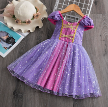 Load image into Gallery viewer, "Arna" Royal Gown Collection - Polka Dot Toddler Dress Halloween Costume Baby Girl Christmas Party Dress