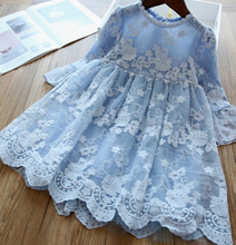 Load image into Gallery viewer, "Arna" Royal Gown Collection - White Lace Princess Dress For Girls