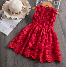 Load image into Gallery viewer, "Arna" Royal Gown Collection - White Lace Princess Dress For Girls