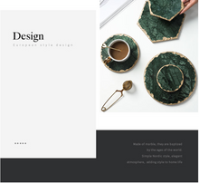 Load image into Gallery viewer, "Arna Lisa" 3 Piece Plate Set - Natural Marble Plates Creativity Gold Inlay Display Trays