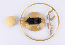 Load image into Gallery viewer, Luxury Clocks - Creativity Pure Copper Enamel Process Wall Clock Modern Design European Magpie Decorative Clocks Home Living Room Decoration