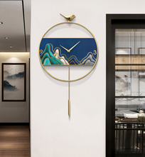 Load image into Gallery viewer, Luxury Clocks - Creativity Pure Copper Enamel Process Wall Clock Modern Design European Magpie Decorative Clocks Home Living Room Decoration
