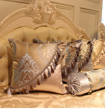 Load image into Gallery viewer, "Arna Royal Victorian Collection" European-Style Sofa Cushion Cover Luxury Embroidery