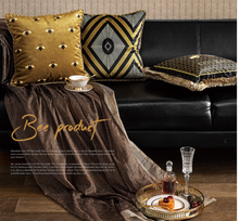 Load image into Gallery viewer, "Arna Royal Victorian Collection" European-Style Sofa Cushion Cover Luxury Embroidery