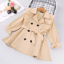 Load image into Gallery viewer, Arna Royal Gown Collection - Girls Overcoat Windproof Double Breasted Trench Coat - Many Sizes