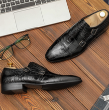 Load image into Gallery viewer, Men Genuine Leather shoes - Black or Brown - Many Sizes