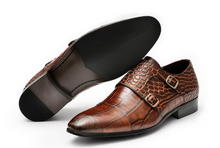 Load image into Gallery viewer, Men Genuine Leather shoes - Black or Brown - Many Sizes