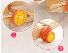 Load image into Gallery viewer, Child Rocking Horse/Chair, Plush/Solid Wood, Many Styles with Music and Safety Belt - Rocker or on Wheels with Handle to Push