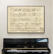 Load image into Gallery viewer, Arna's Luxury Painting Collection - Classical Musical Notes Canvas Painting - Many Styles