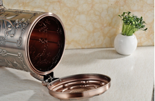 Load image into Gallery viewer, "Arna Royal Vintage Collection" European Luxury Bronze Stainless Steel Trash Rubbish Bin