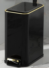 Load image into Gallery viewer, "Arna Royal Vintage Collection" Luxury Golden Range 10L Trash Rubbish Bin - Home or Business