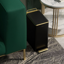 Load image into Gallery viewer, "Arna Royal Vintage Collection" Luxury Golden Range 7L Trash Rubbish Bin - Home or Business