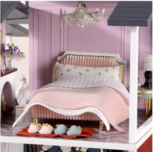 Load image into Gallery viewer, Architecture Series Building Blocks - French Boutique Big Doll House Furniture Miniature Building Kits DIY Dollhouse Kit Villa