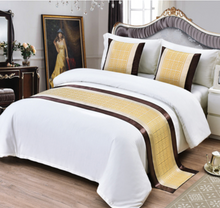 Load image into Gallery viewer, "Arna Royal LUXURY Collection" Hotel Quality Bed Runner/Scarf & 2 Cushion Covers - Many Colours