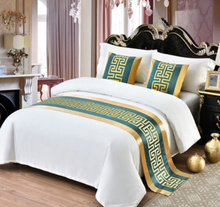 Load image into Gallery viewer, "Arna Royal LUXURY Collection" Hotel Quality Bed Runner/Scarf & 2 Cushion Covers - Many Colours