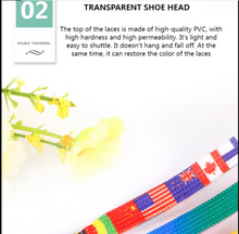 Load image into Gallery viewer, Colourful Rainbow Shoe Laces - Many Colours/Sizes - NEW ARRIVAL