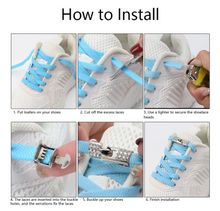 Load image into Gallery viewer, Elastic Diamond Cross Locks Shoe Laces - Many Colours/Sizes - NEW ARRIVAL