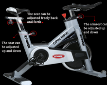 Load image into Gallery viewer, Spin Exercise Bike High Performance - Commercial Grade K Power