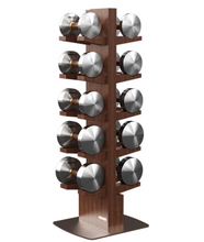 Load image into Gallery viewer, Limited Edition - Wooden Walnut Dumbbell Set + Stand (Slim & Sleek) 6KG-14KG