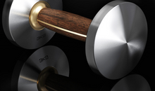 Load image into Gallery viewer, Limited Edition - Wooden Walnut Dumbbell Set + Stand (Slim & Sleek) 1KG-5KG