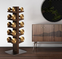 Load image into Gallery viewer, Limited Edition - Wooden Walnut Dumbbell Set + Stand (Slim & Sleek) 6KG-14KG