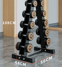 Load image into Gallery viewer, Commercial Grade Steel Dumbbell Set + Stand 105KG