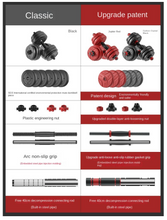 Load image into Gallery viewer, Top Grade Steel Dumbbell Set - Adjustable Sub-Barbell Kettle Set. 40KG
