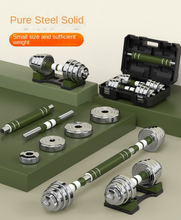 Load image into Gallery viewer, Limited Edition - Silver Green Dumbbell Set + Case (Slim & Sleek) 40Kg