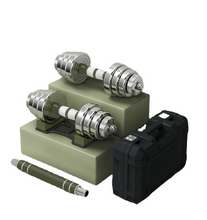Load image into Gallery viewer, Limited Edition - Silver Green Dumbbell Set + Case (Slim & Sleek) 40Kg