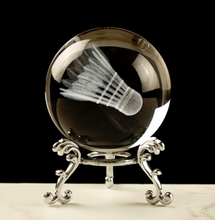 Load image into Gallery viewer, Sports Crystal Glass Badminton Ball - Souvenirs Gift Office Home