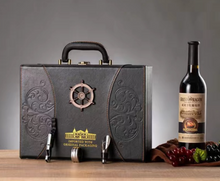 Load image into Gallery viewer, "Arna Lisa" Royal Collection - Twin Leather Box - Top Line Gift Box + Accessories