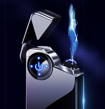 Load image into Gallery viewer, "Arna Lisa" Royal Collection - Top End Unique Business Hi Tech Touch Lighter USB Rechargeable Metal Engraving + Gift Box