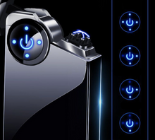 Load image into Gallery viewer, "Arna Lisa" Royal Collection - Top End Unique Business Hi Tech Touch Lighter USB Rechargeable Metal Engraving + Gift Box