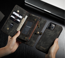 Load image into Gallery viewer, "Arna Lisa" Royal Collection - Designer Leather iPhone Case/Wallet 2 in 1 Magnetic iPhone 12-14