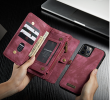 Load image into Gallery viewer, "Arna Lisa" Royal Collection - Designer Leather iPhone Case/Wallet 2 in 1 Magnetic iPhone 12-14