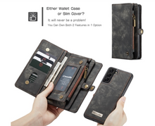 Load image into Gallery viewer, "Arna Lisa" Royal Collection - Designer Leather Samsung Case/Wallet 2 in 1 Magnetic