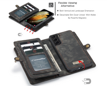 Load image into Gallery viewer, "Arna Lisa" Royal Collection - Designer Leather Samsung Case/Wallet 2 in 1 Magnetic