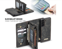 Load image into Gallery viewer, "Arna Lisa" Royal Collection - Designer Leather Samsung Case/Wallet 2 in 1 Magnetic