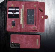 Load image into Gallery viewer, "Arna Lisa" Royal Collection - Designer Leather Samsung Case/Wallet 2 in 1 Magnetic