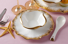 Load image into Gallery viewer, "Arna Lisa" Royal Collection - Luxury 60 Piece Ceramic Dinnerware for 6 - Silver/White, Gold/White