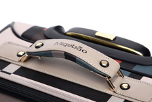 Load image into Gallery viewer, Designer Material & Leather 2 Piece Rolling Luggage Set - Many Sizes