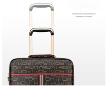 Load image into Gallery viewer, Designer Genuine Leather 2 Piece Rolling Luggage Set - Many Sizes