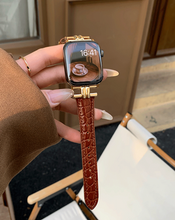 Load image into Gallery viewer, Top Quality Genuine Cow Leather Smart Watch Straps - Many Sizes & Colours